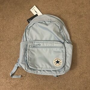 NEW sky blue converse backpack